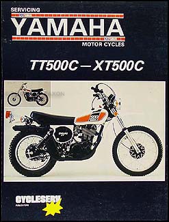Yamaha tt500 and xt500 repair - yamaha,