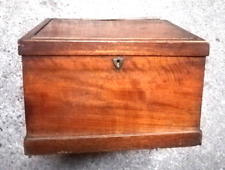old large solid wood marine secret trunk chest with hiding place