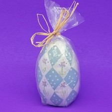 Jante Easter Egg Candle Spring Decorware Inc Lead Free Wick 2" X 3" Vintage