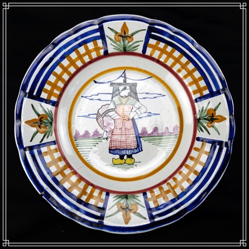Assiette creuse faience de - assiette, en