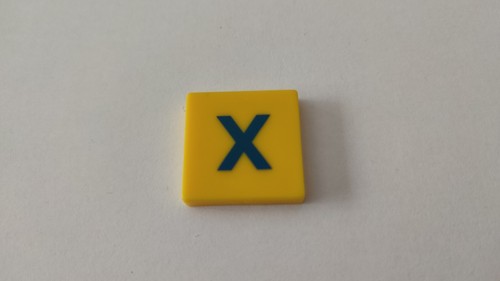 Lettre pièce détachée jeu - x,