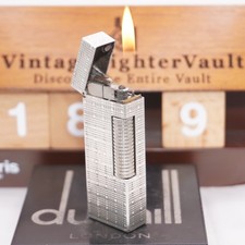 Briquet Dunhill motif tartan