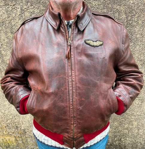 Blouson cuir aviateur - , aero