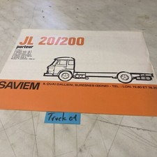 Renault Saviem JL 20/200 carrier old catalog brochure