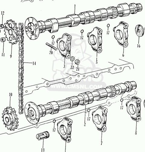 Honda s800 cam shaft - s800,