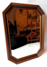 miroir mural ancien hexagonal
