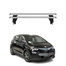 Menabo Barres de toit Transversales pour Chevrolet Bolt 2016-2024 Alu Gris ABE