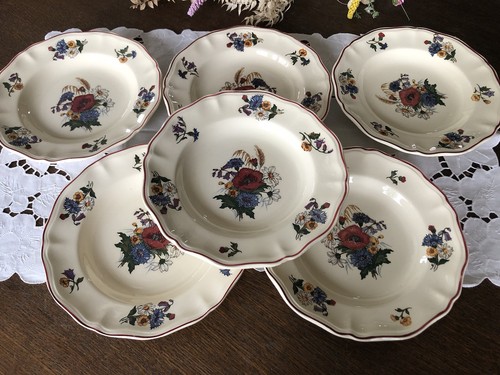 Anciennes assiettes creuses - 6,