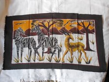 PEINTURE AFRICAINE SUR TISSU