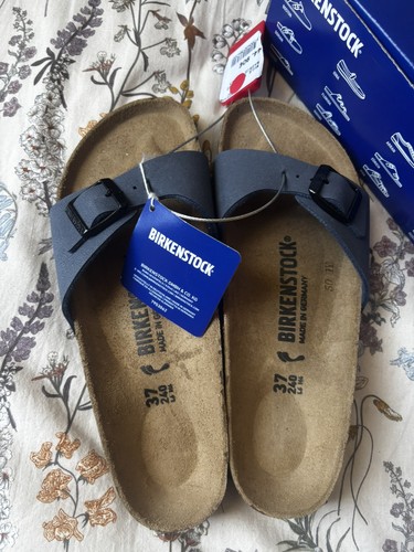 Birkenstock madrid nubuck bleu
