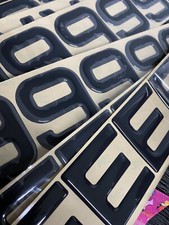 3D Gel METRO FONT Number Plate Letters Digits 55x60mm