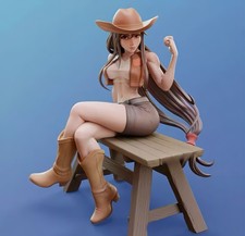Kit garage 1/10 figurine non peinte FF Tifa 18 cm modèle cowgirl