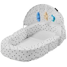 Aziamor Cloudy Réducteur Lit Et Berceau Porte Enfant 2 En 1 Couleur Stellina