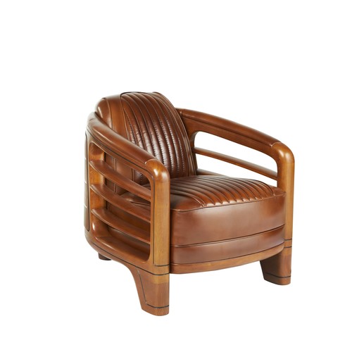 Fauteuil club marisol - club, marron