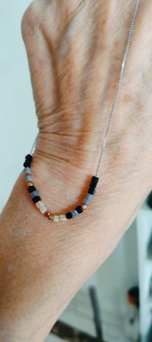 Collier zag acier inoxydable - collier,
