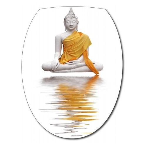 Sticker abattant bouddha - sticker, wc
