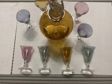 Service à Liqueur Coloris en Vintage 