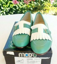 Chaussures vintage Mod'8 verte