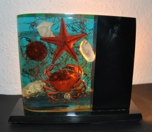 Lampe inclusions résine - inclusions,