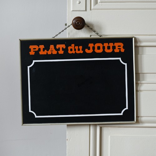 Ancien panneau ardoise - plat, du
