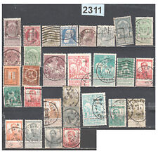 2311 BELGIUM 1893-1913 LOT 28 STAMPS obliterated BEAUTIFUL VALUE