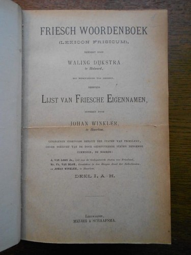 Dijkstra friesch - dijkstra,