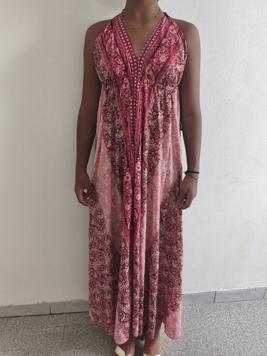 Robe longue 100 soie - 100%,