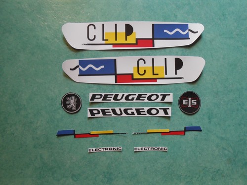 Lot autocollants peugeot 103 - autocollants,