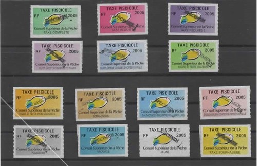 Fiscaux rare lot taxes - rare, 14