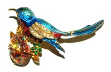 broche oiseau vintage