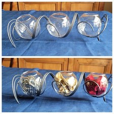 Petits pots de fleurs en verre