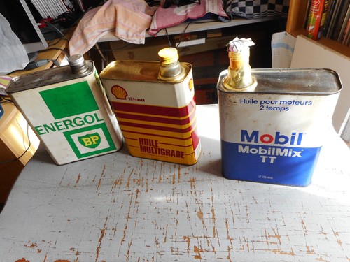 Lot bidons d huile - 3, d'huile
