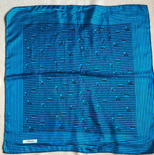 Foulard en soie haute qualité "Reli" 80 cm x 80 cm vintage scarf 071125