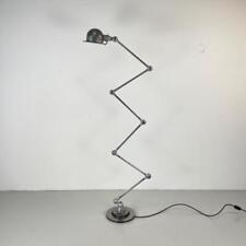 VINTAGE INDUSTRIAL STRIPPED AND POLISHED JIELDE FLOOR STANDARD 6 ARM LAMP #3315n