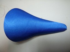 NOS Couvre-selle en polyester housse protege selle vintage bleu