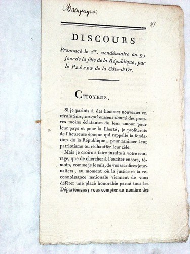 Livre ancien discours - livre,