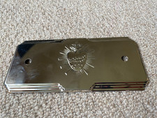 Vintage Metal Coffin Handle Backing Plate Plinth Plaque Art deco.