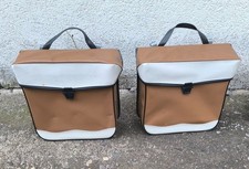 * paire sacoche marron blanc