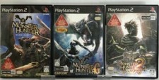 PS2 Monster Hunter & 2 DOS & G 3 game set Japan