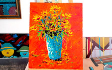 Acrylique carton entoilé 2025