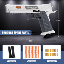 2011 Coquille Lancer Jouet Pistolet À Tir Continu Blowback Balle Molle Pistolet 