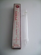 Ancienne canule en verre Pyrex