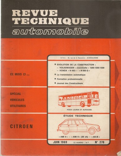 Revue technique automobile 278 - revue,