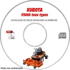 F3060 - Catalogue Pieces CDROM KUBOTA FR Expédition - --, Support - CD-ROM - DV