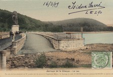 BELGIUM BELGIUM LA GILPPE dam the lake Belgian stamp 1909