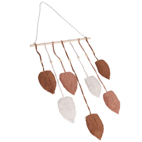 Feuille macramé tenture - feuille,