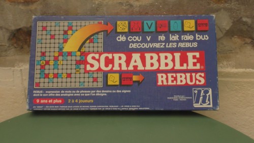 Vintage scrabble rébus - scrabble,
