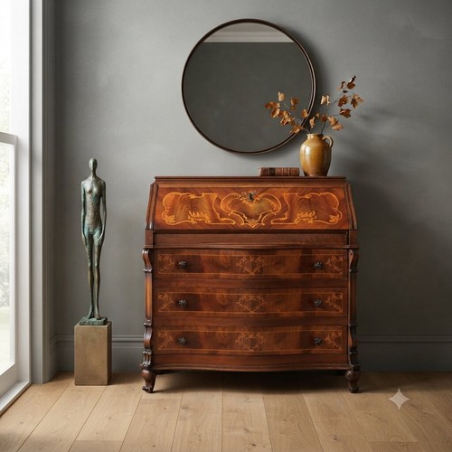Bureau ancien noyer érable - bureau,