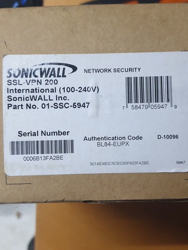 Sonicwall ssl vpn 200 - ssl,