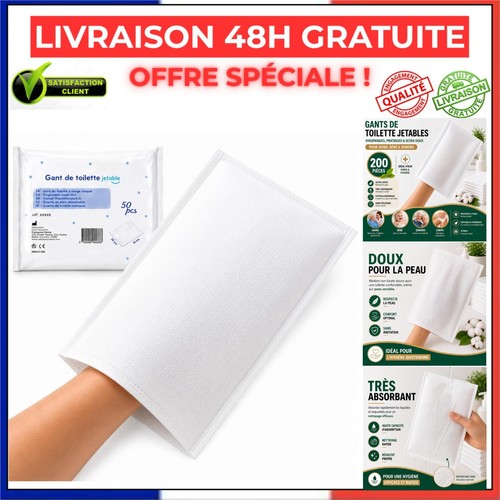 200 gants toilette jetables - gants,